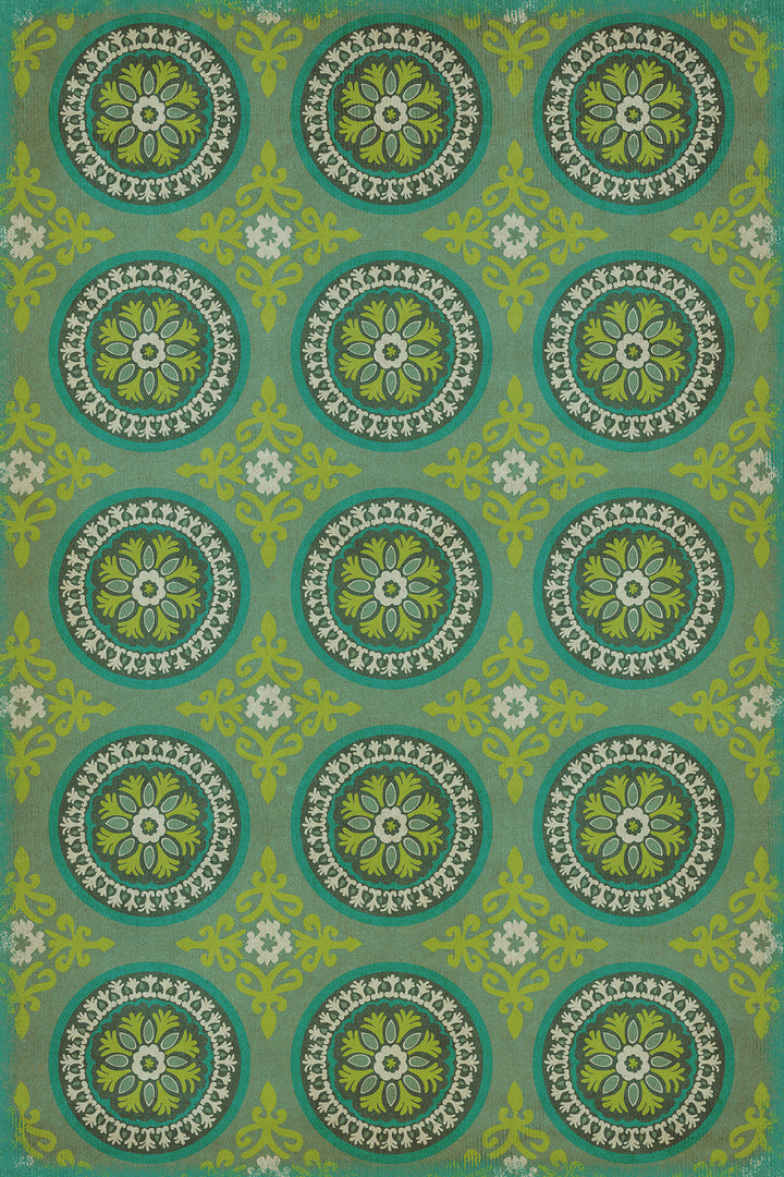 Vintage Vinyl Floorcloth Rug (Pattern 43 Nirvana)