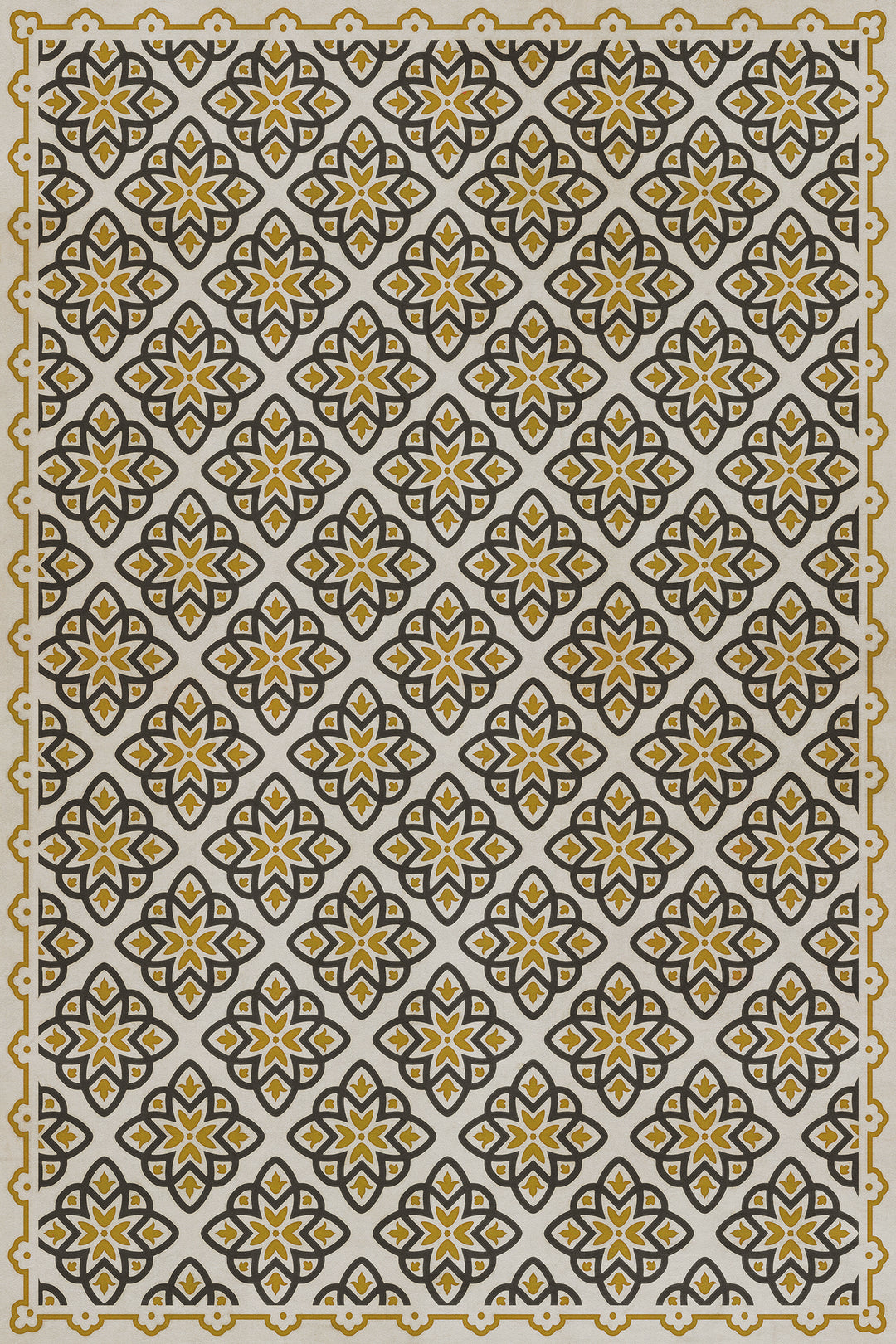 Vintage Vinyl Floorcloth Rug (Pattern 45 Auratus)
