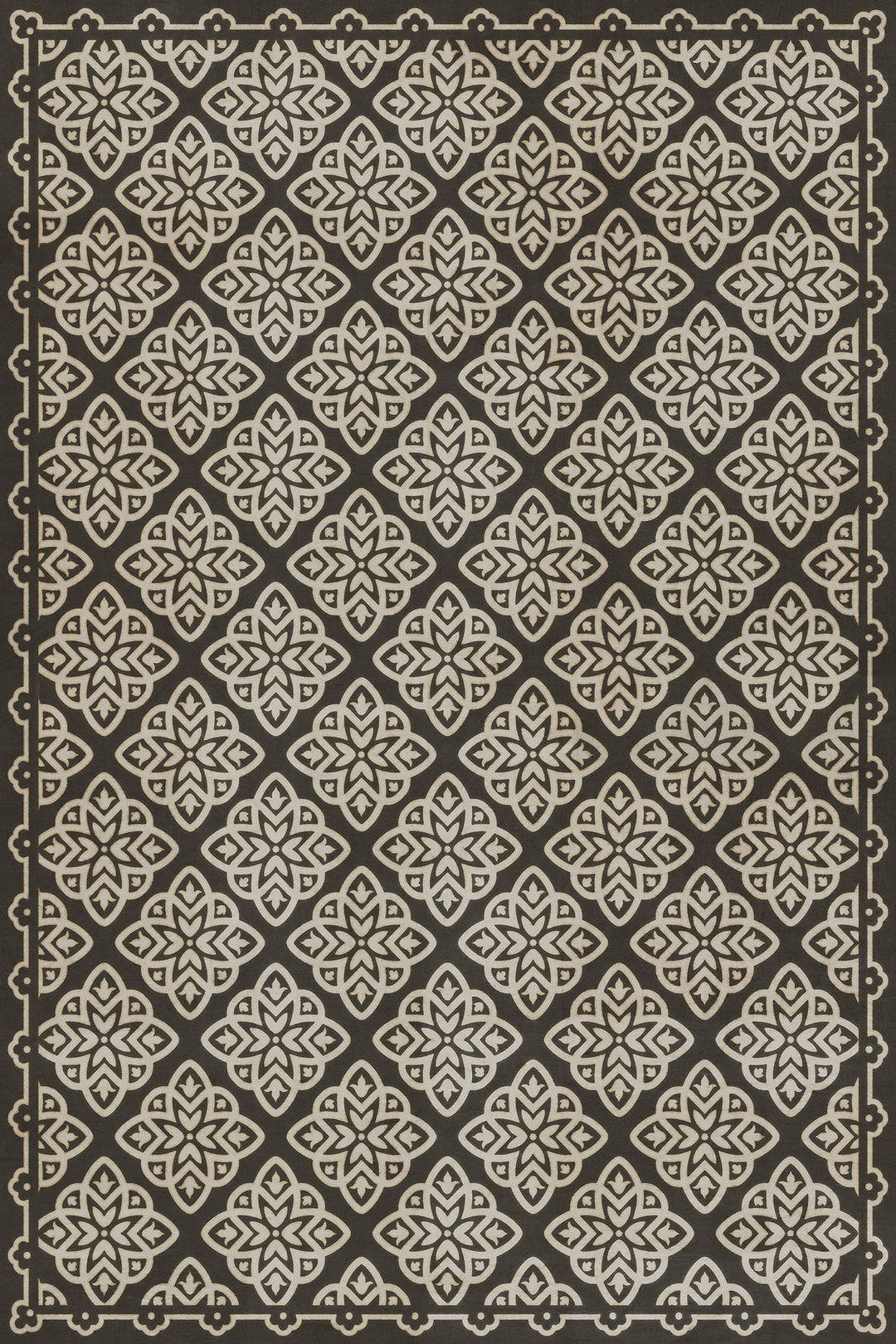 Vintage Vinyl Floorcloth Rug (Pattern 45 Nitritus)