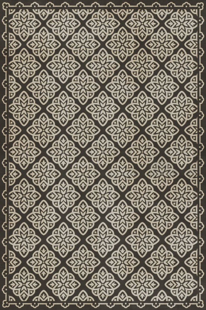 Vintage Vinyl Floorcloth Rug (Pattern 45 Nitritus)