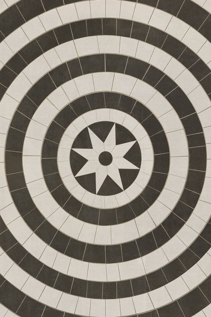 Vintage Vinyl Floorcloth Rug (Pattern 58 Invicta)
