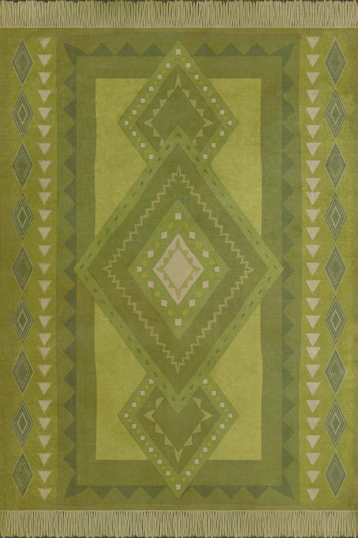Vintage Vinyl Floorcloth Mats (Pattern 61 Grassroots)