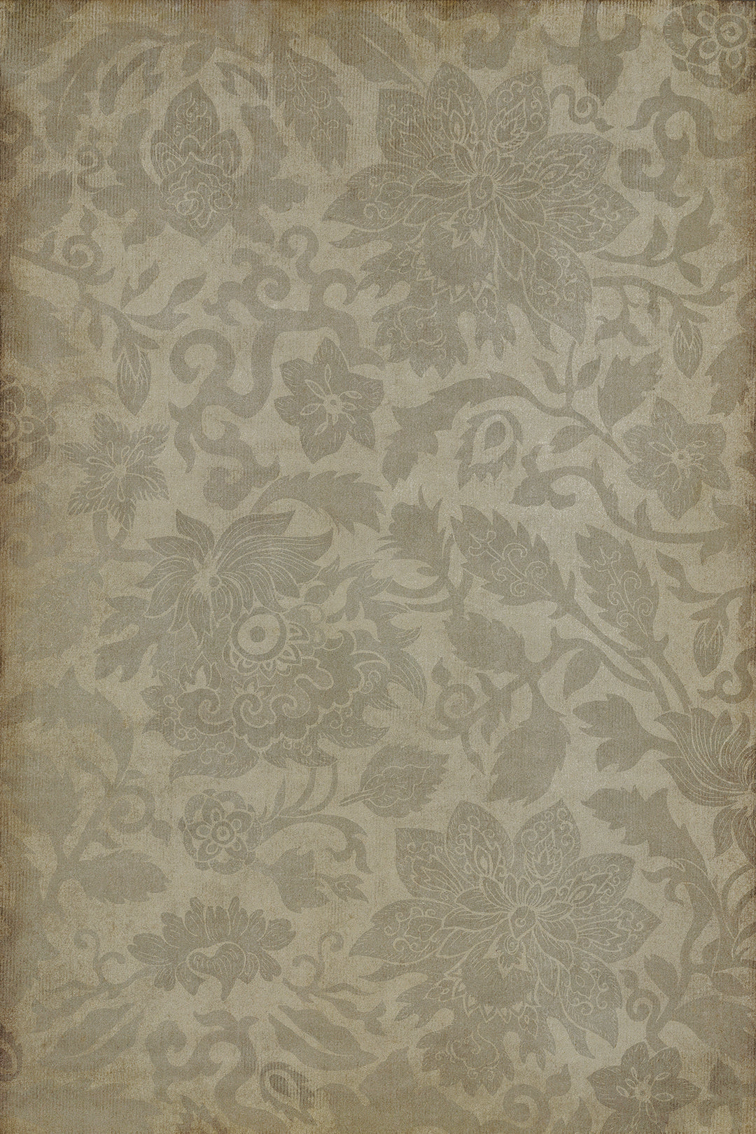 Vintage Vinyl Floorcloth Rug (Pattern 71 East China Sea)