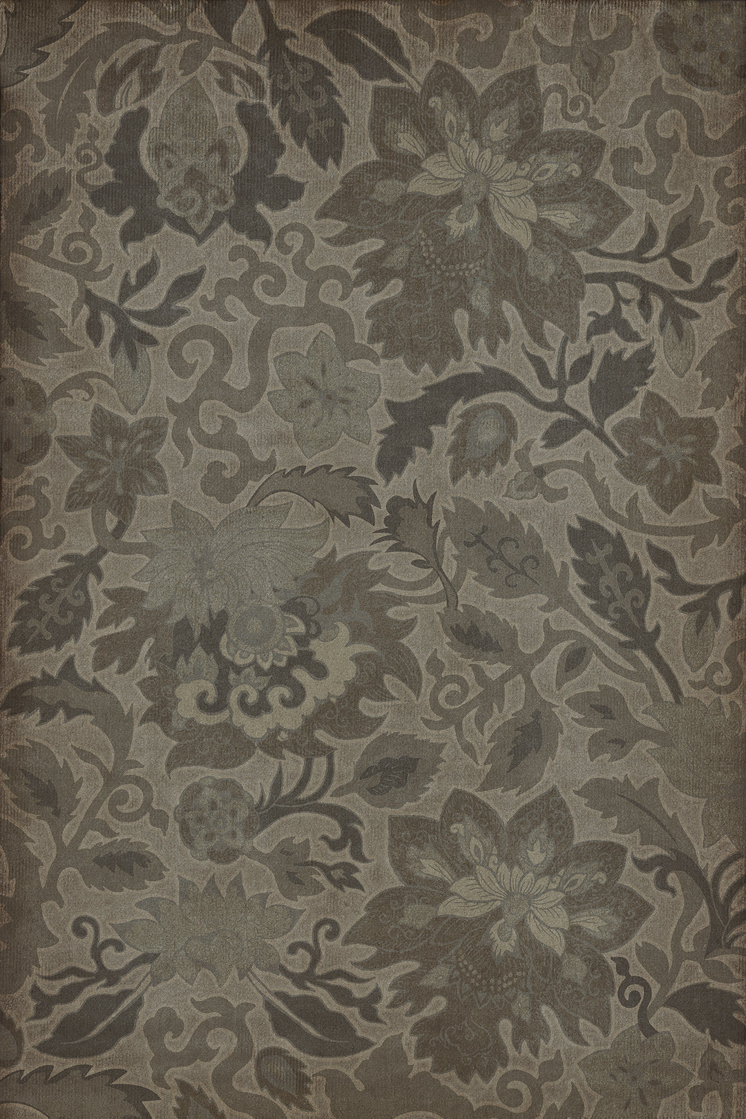 Vintage Vinyl Floorcloth Rug (Pattern 71 The Japanese Alps)