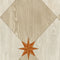 Vintage Vinyl Floorcloth Rug (Williamsburg – Compass Diamond – Gala at the Garden)