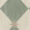 Vintage Vinyl Floorcloth Rug (Williamsburg – Compass Diamond – Garden Arbor)