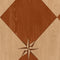 Vintage Vinyl Floorcloth Rug (Williamsburg – Compass Diamond – Garden Terrace)