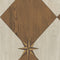 Vintage Vinyl Floorcloth Rug (Williamsburg – Compass Diamond – Garden Grounds)