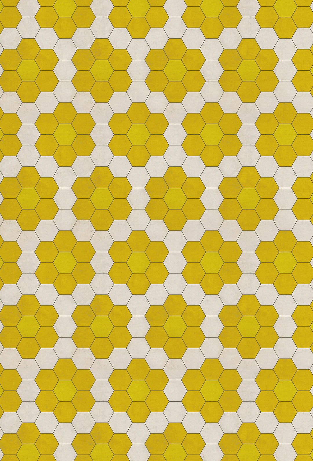 Vintage Vinyl Floorcloth Mats (Pattern 02 The Bee's Knees) (Lightly Distressed)