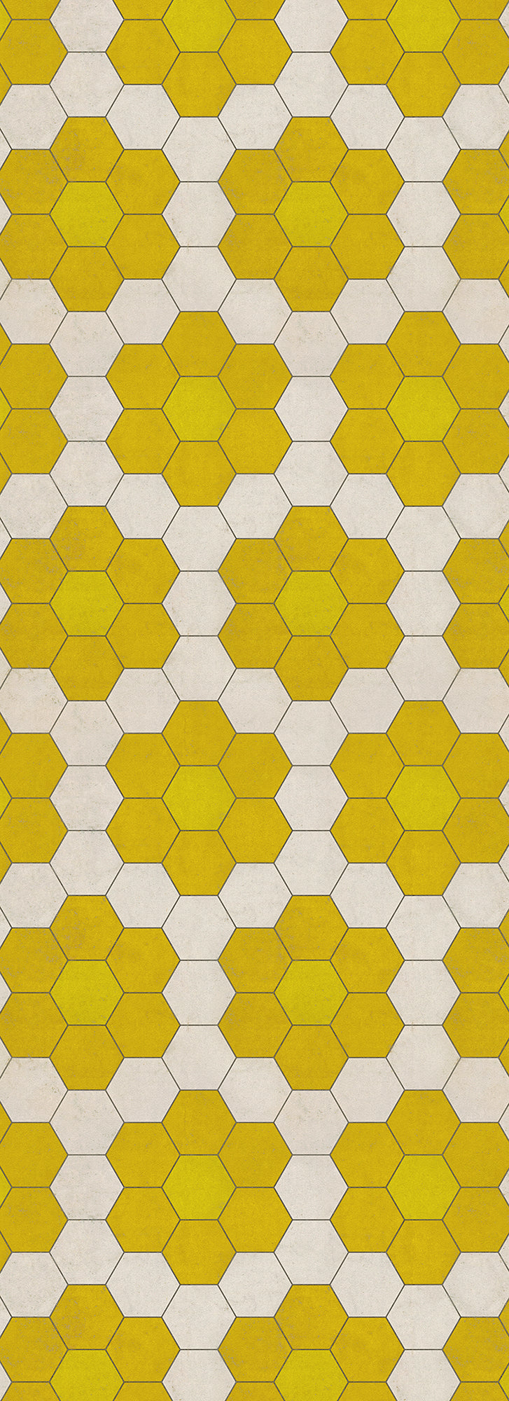 Vintage Vinyl Floorcloth Mats (Pattern 02 The Bee's Knees) (Lightly Distressed)