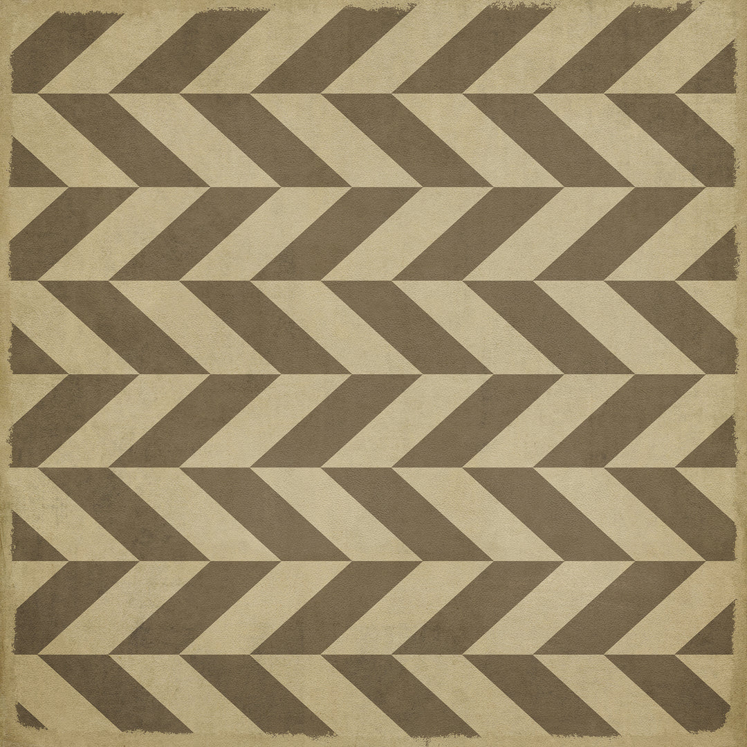 Vintage Vinyl Floorcloth Mat (Classic Pattern 06 Mercurius)