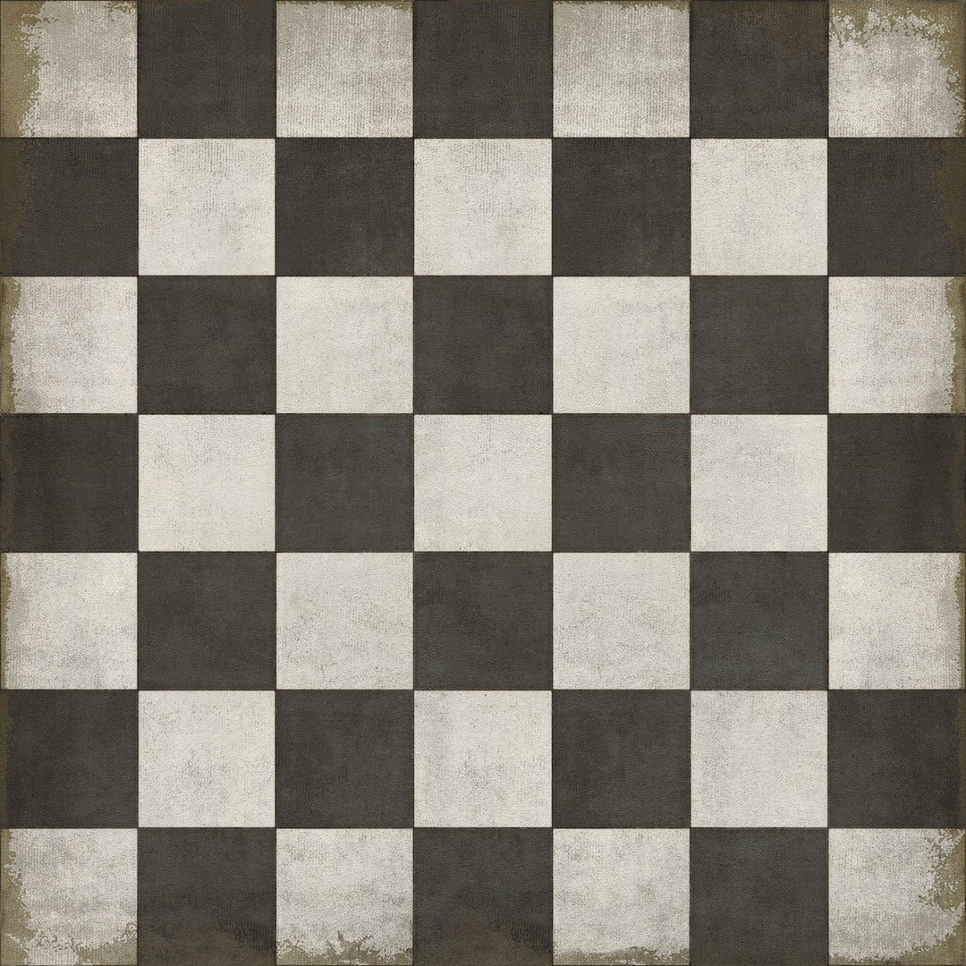 Vintage Vinyl Floorcloths Pattern 07 (Checkered Past)