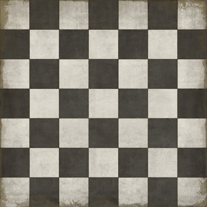 Vintage Vinyl Floorcloths Pattern 07 (Checkered Past)