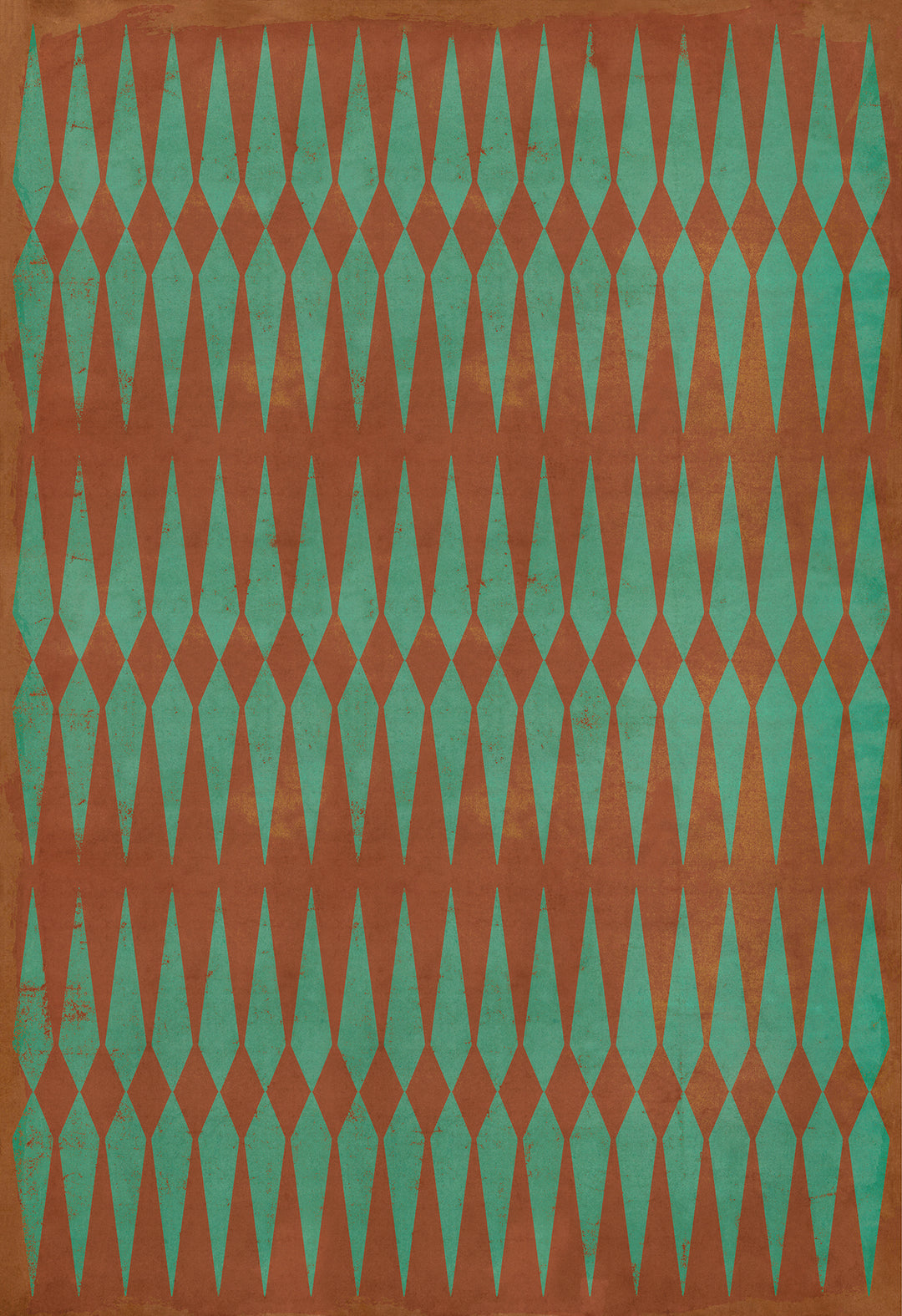 Vintage Vinyl Floorcloth Rug (Pattern 08 The River Styx)