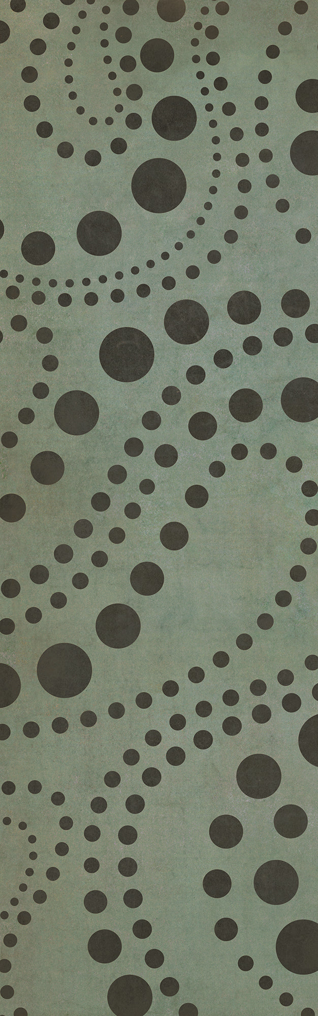 Vintage Vinyl Floorcloth Rug (Classic Pattern 12 Molecular Madness)