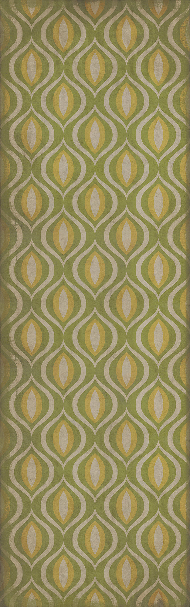 Vintage Vinyl Floorcloth Rug (Classic Pattern 15 Eye of Newt)