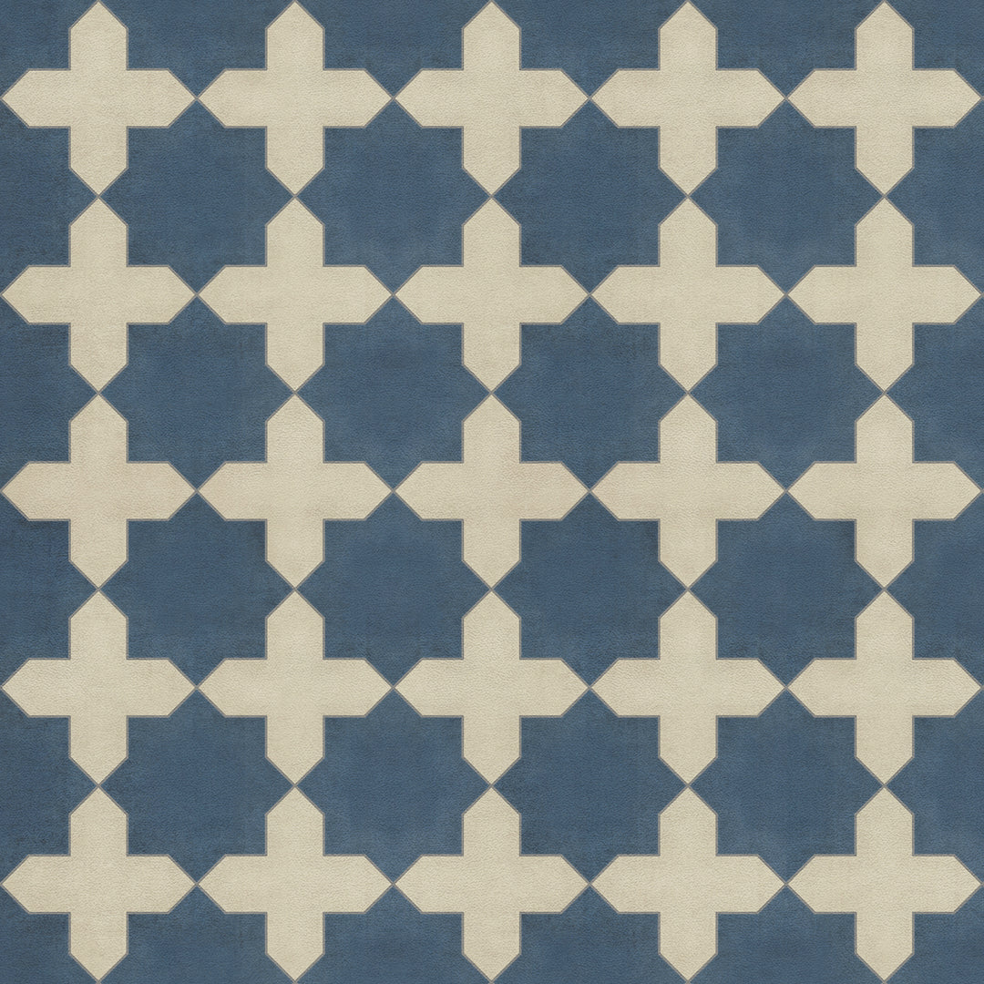 Vintage Vinyl Floorcloth Rug (Pattern 23 It Is In The Sea)