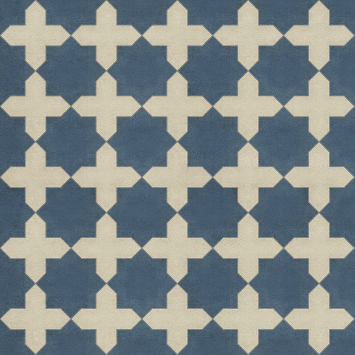Vintage Vinyl Floorcloth Rug (Pattern 23 It Is In The Sea)