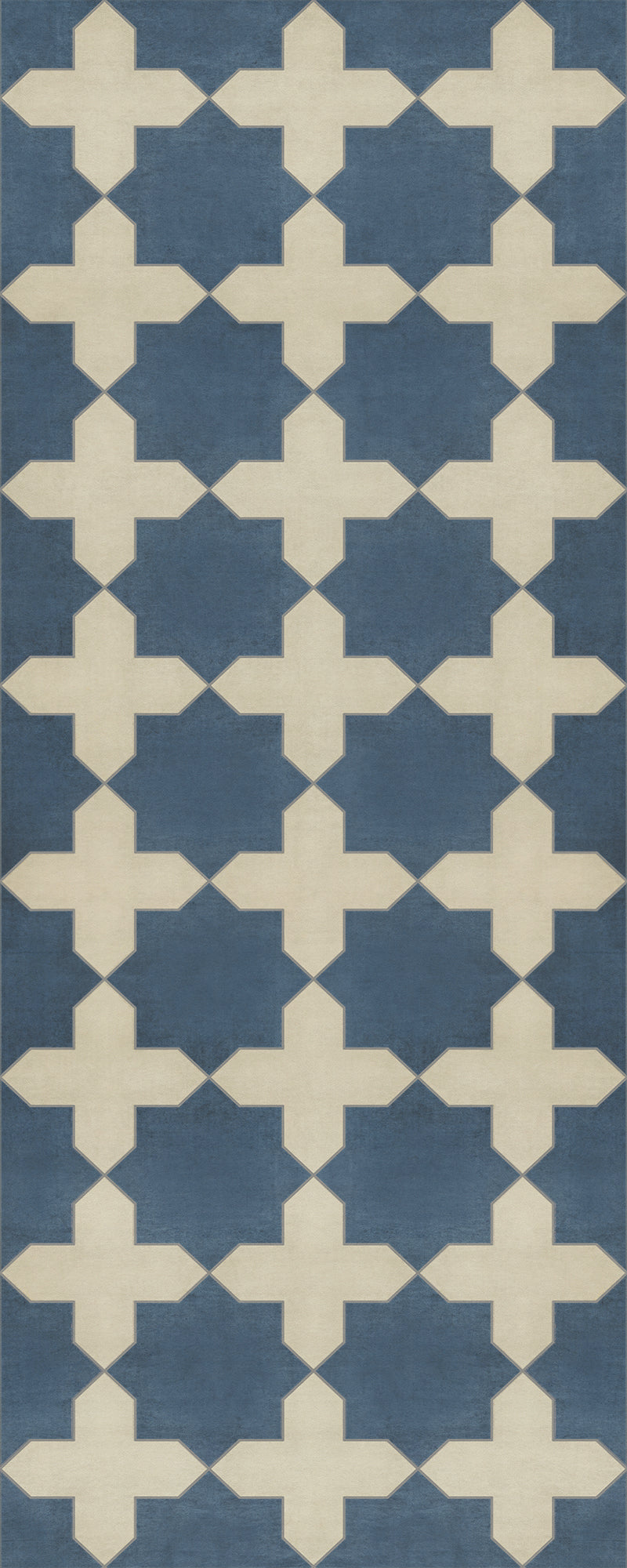 Vintage Vinyl Floorcloth Rug (Pattern 23 It Is In The Sea)