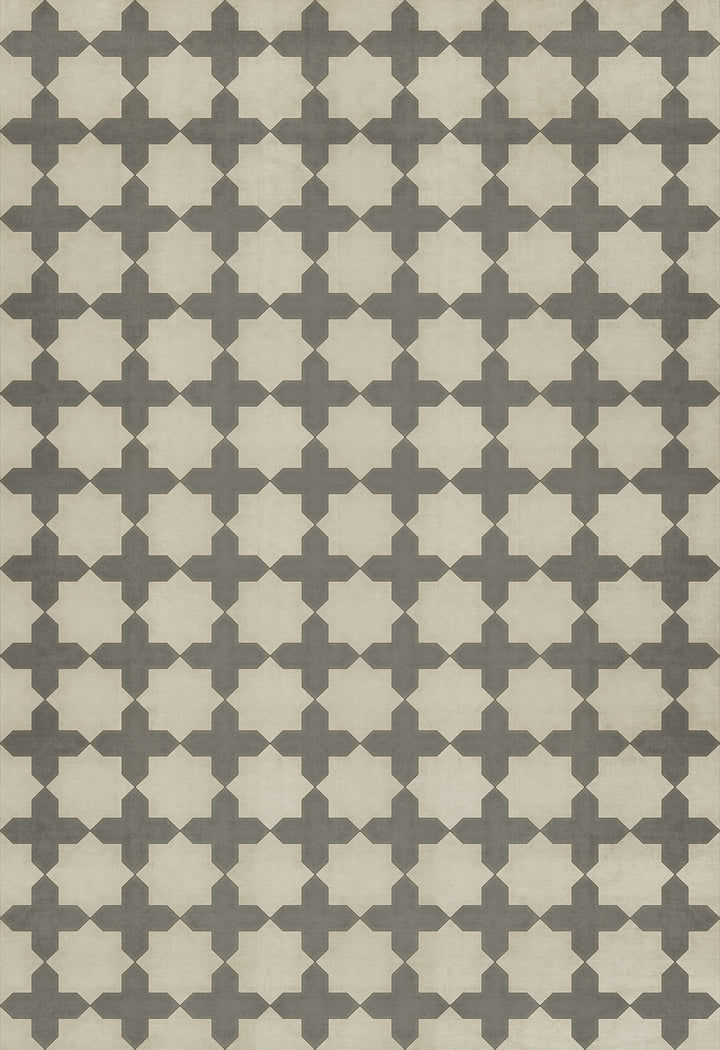 Vintage Vinyl Floorcloth Rug (Pattern 23 Simple as Doves)
