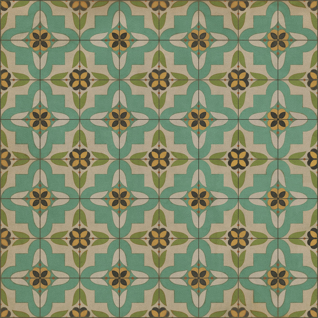 Vintage Vinyl Floorcloth Rug (Pattern 33 I Am Not A Bumblebee)