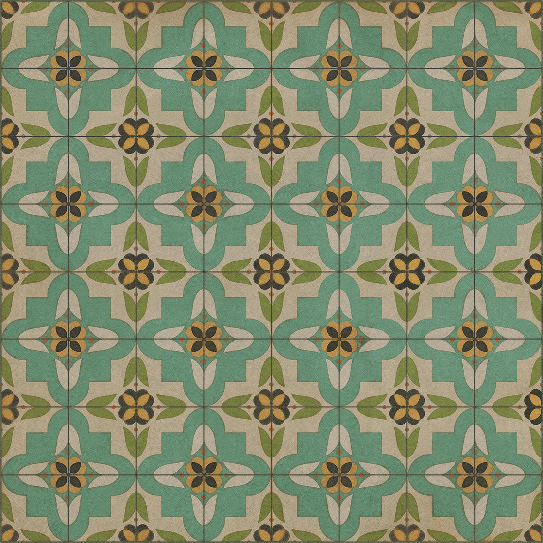 Vintage Vinyl Floorcloth Rug (Pattern 33 I Am Not A Bumblebee)
