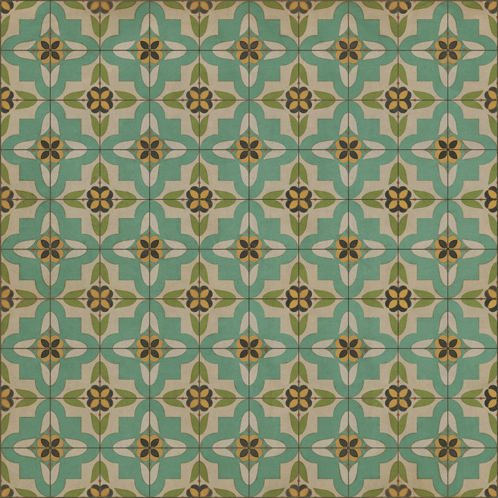 Vintage Vinyl Floorcloth Rug (Pattern 33 I Am Not A Bumblebee)