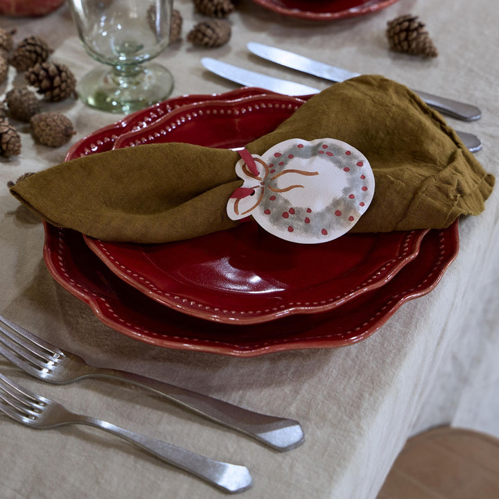 Costa Nova Almara Fine Stoneware Dinnerware (Rubi Red)