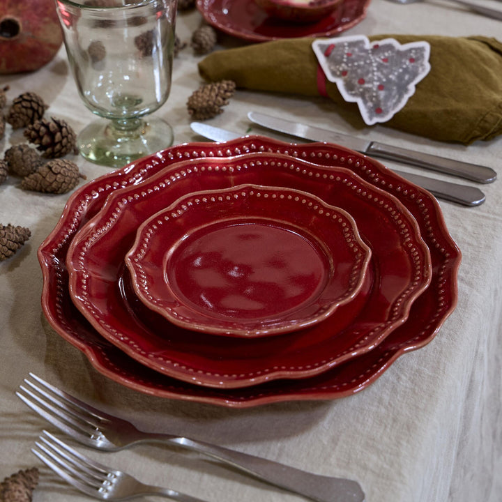 Costa Nova Almara Fine Stoneware Dinnerware (Rubi Red)