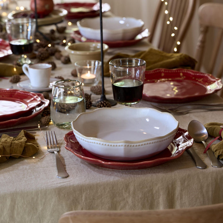 Costa Nova Almara Fine Stoneware Dinnerware (Rubi Red)