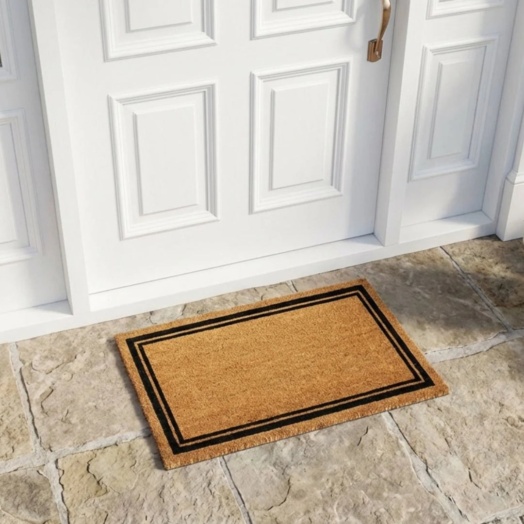 Entryways With Border Coir Doormat