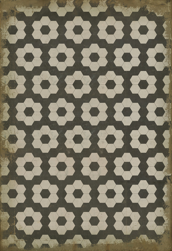 Vintage Vinyl Floorcloth Mats (Pattern 02 Resonance)