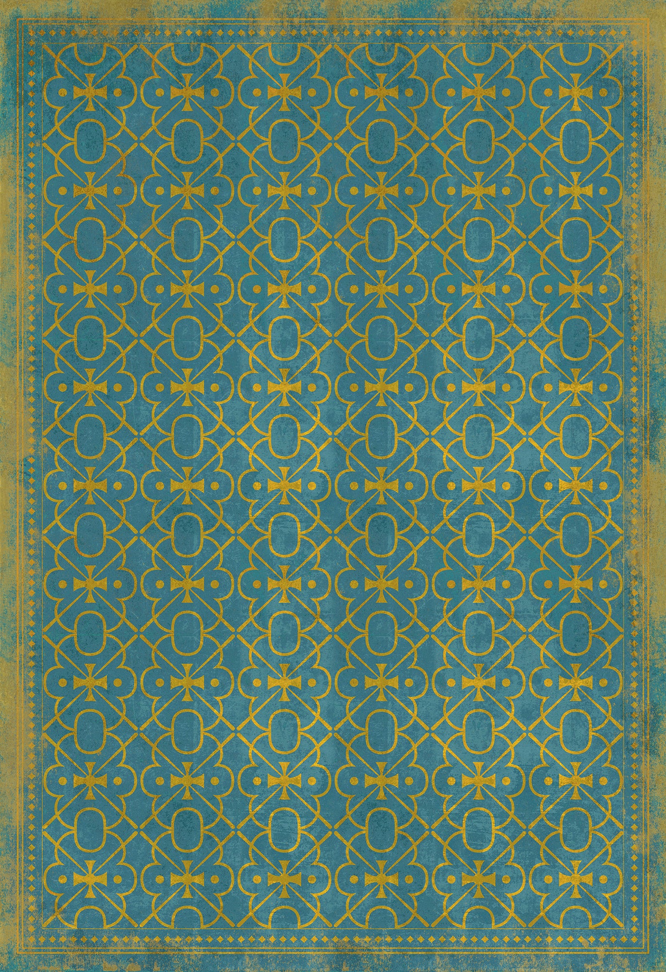 Vintage Vinyl Floorcloth Mats (Pattern 05 Drookit) – Hudson & Vine