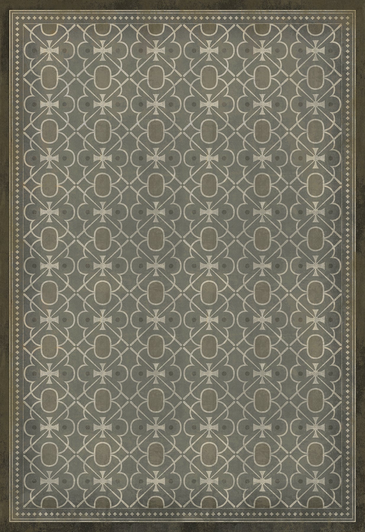Vintage Vinyl Floorcloth Mats (Pattern 05 The River Thames) – Hudson & Vine