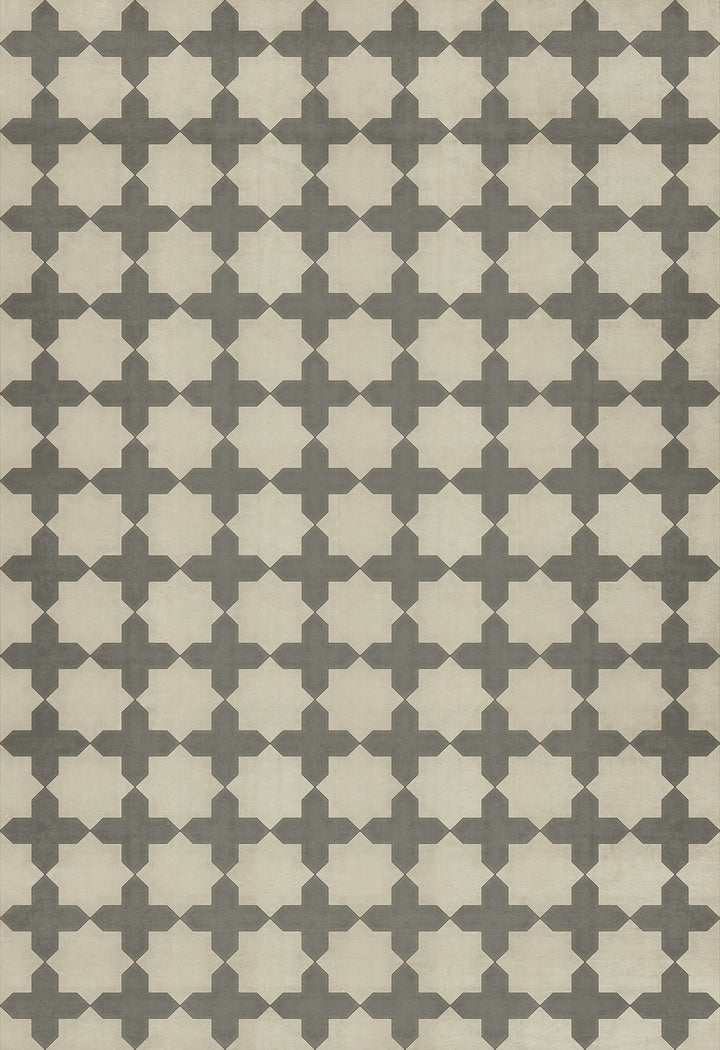 Vintage Vinyl Floorcloth Rug (Pattern 23 Simple as Doves)