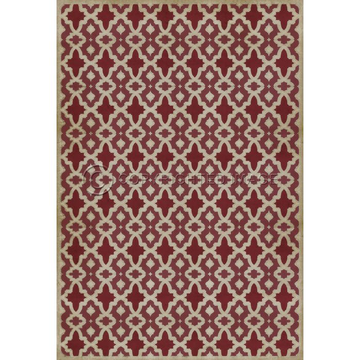 Vintage Vinyl Floorcloth Mat (Classic Pattern 31 Once Upon A Time)