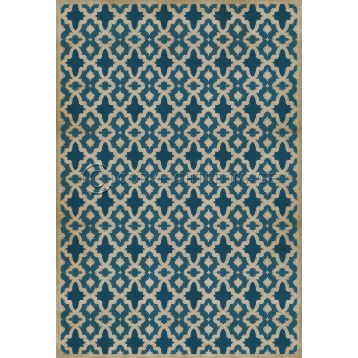 Vintage Vinyl Floorcloths (Pattern 31 The Blue Mosque)