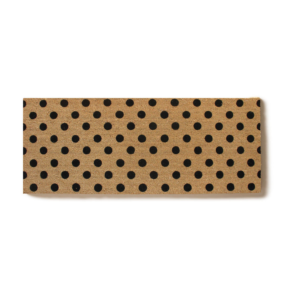 Entryways Polka Dots Coir Doormat