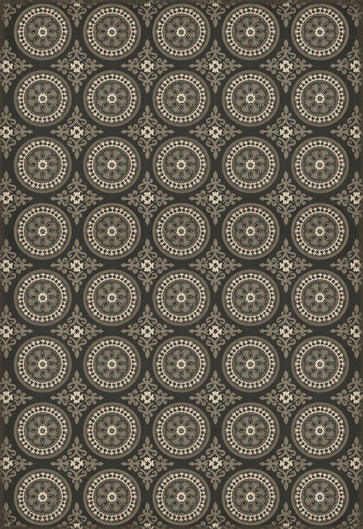 Vintage Vinyl Rug (Pattern 43 Karma)