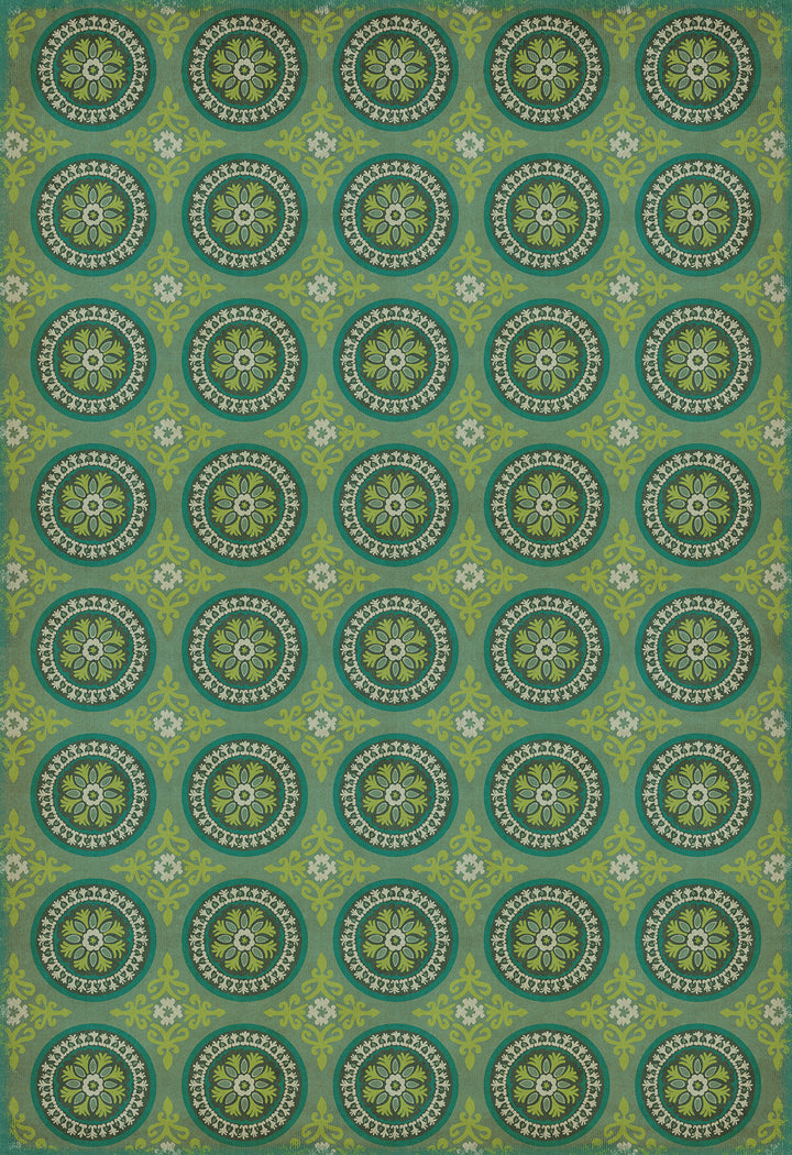 Vintage Vinyl Floorcloth Rug (Pattern 43 Nirvana)