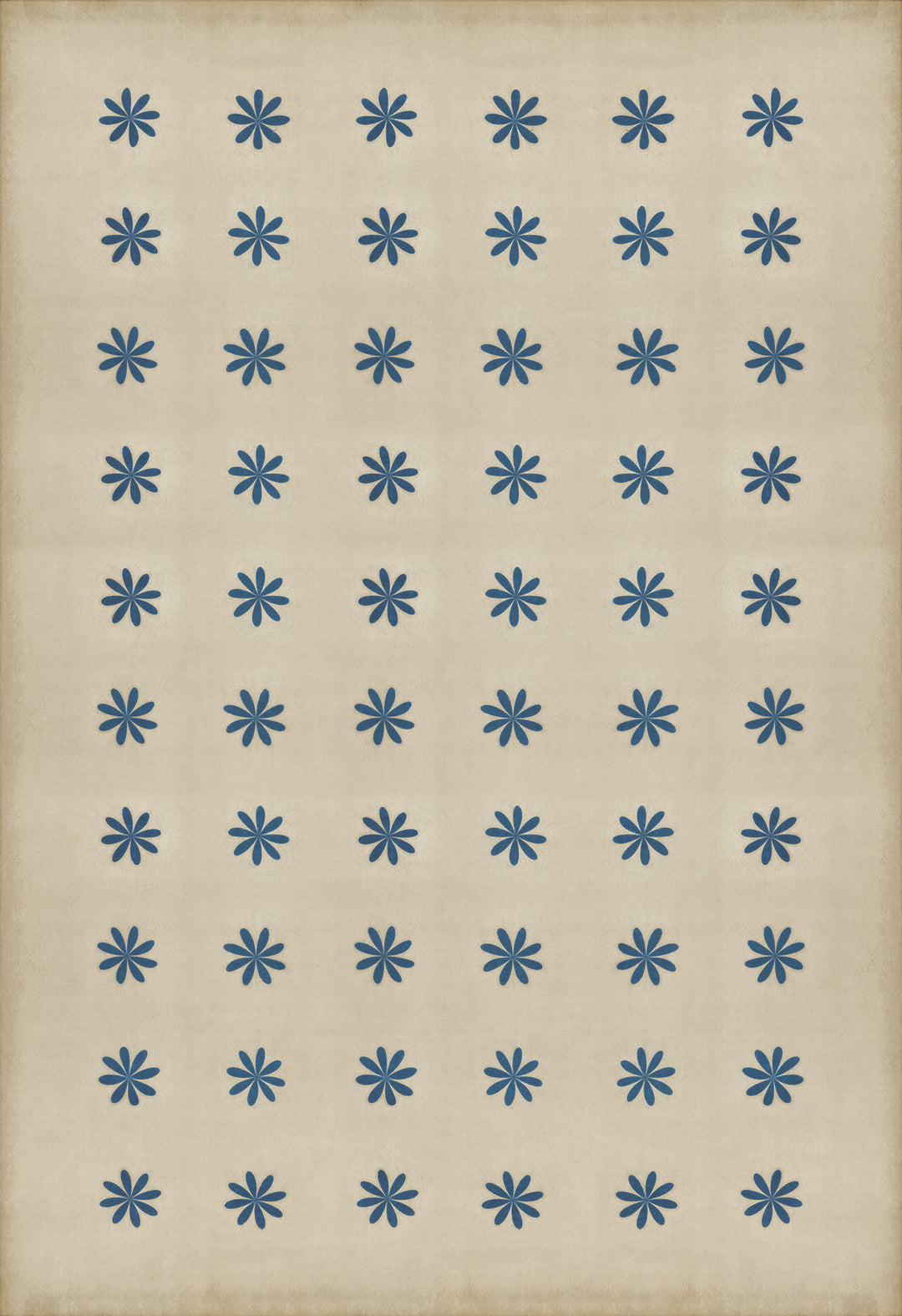 Vintage Vinyl Floorcloth Rug (Pattern 48 Cloche)
