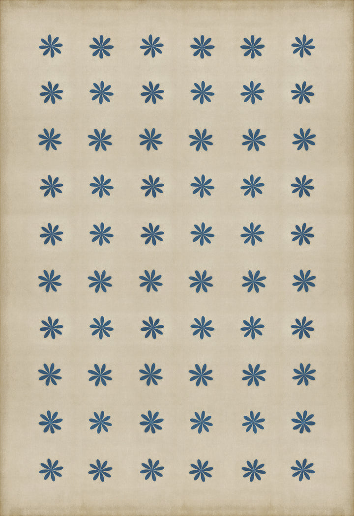 Vintage Vinyl Floorcloth Rug (Pattern 48 Cloche)