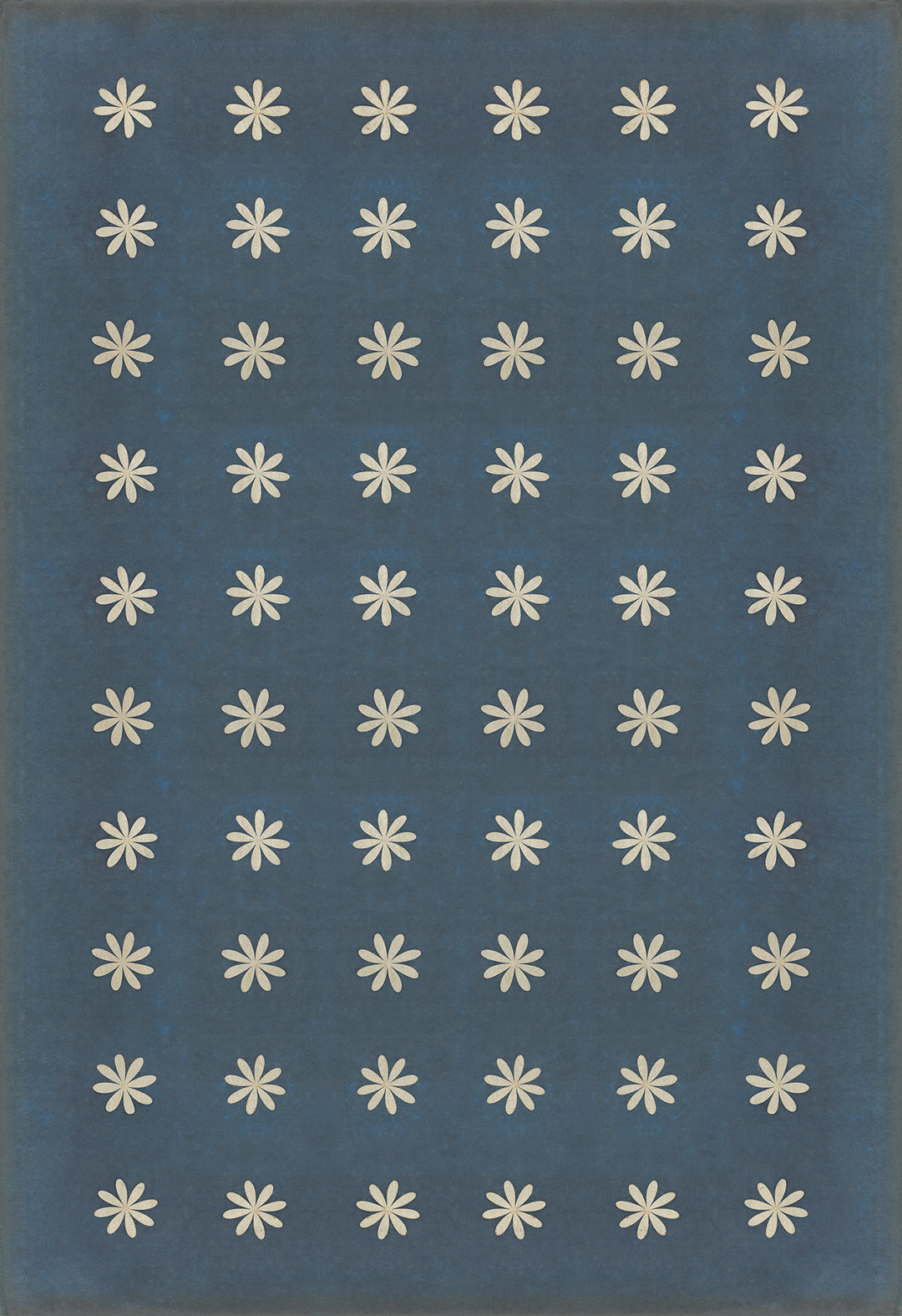 Vintage Vinyl Floorcloth Rug (Pattern 48 Kibbutz)