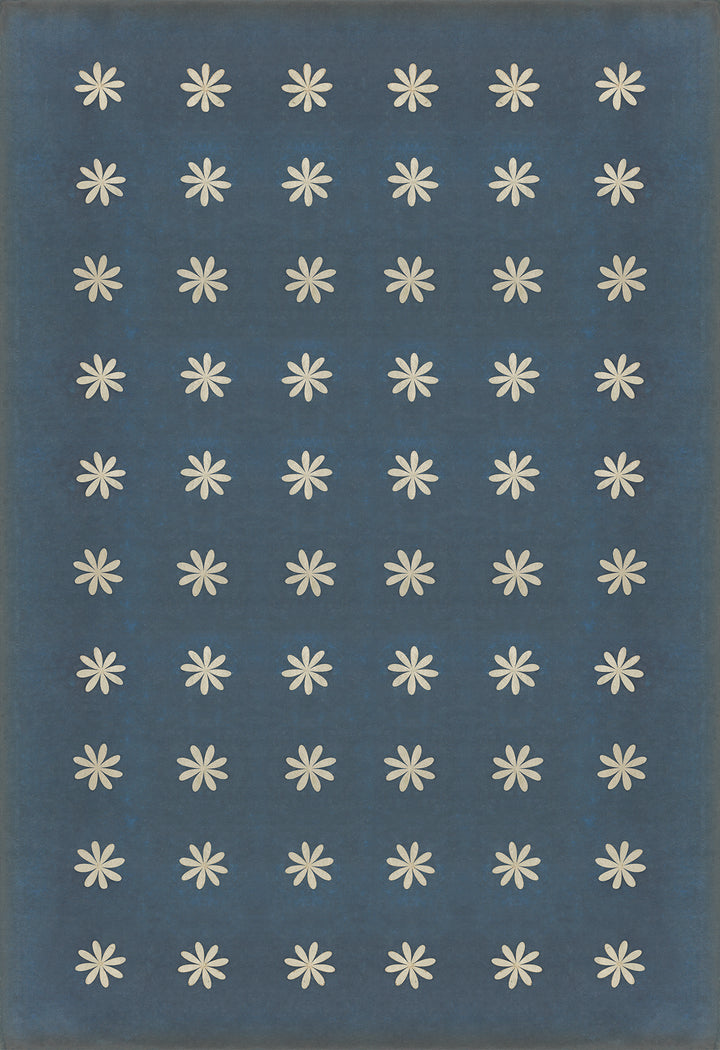 Vintage Vinyl Floorcloth Rug (Pattern 48 Kibbutz)