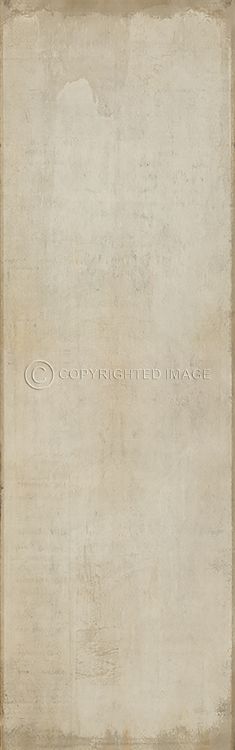 Vintage Vinyl Floorcloth Rug (Pattern 52 Studio Whitewash-Cream) (CLOSEOUT)
