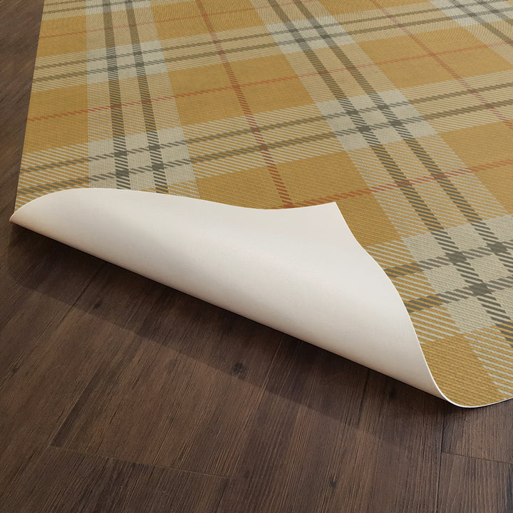Vintage Vinyl Floorcloth Rug (Pattern 66 New Lanark)