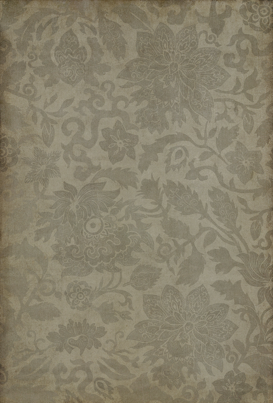 Vintage Vinyl Floorcloth Rug (Pattern 71 East China Sea)