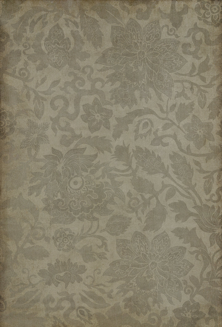 Vintage Vinyl Floorcloth Rug (Pattern 71 East China Sea)