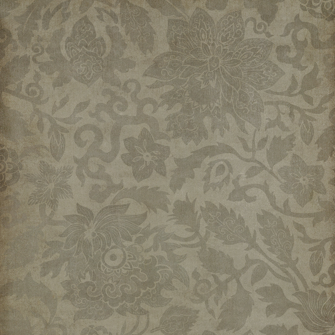 Vintage Vinyl Floorcloth Rug (Pattern 71 East China Sea)
