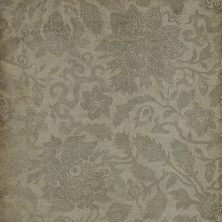 Vintage Vinyl Floorcloth Rug (Pattern 71 East China Sea)